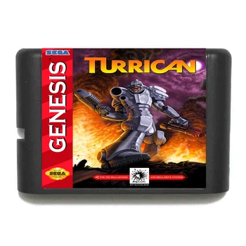 Turrican 16 битова игрална карта MD за Sega Mega Drive For Genesis