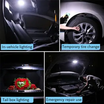 Авто тавана лампа за четене Car Magnetic Roof Light USB Charging Rear Row LED Car Interior Reading Lamp For Багажника Home