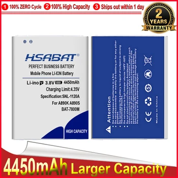 HSABAT 0 Cycle BAT-7800M 4450mAh FOR SKY A890K A890S A890L Battery висококачествени батерии