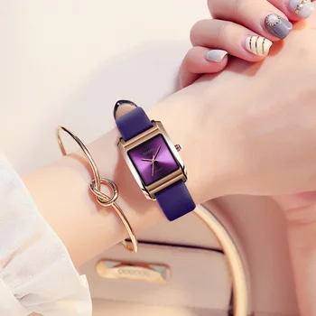 SKMEI дамски часовници естествена кожа луксозна марка кварцов дамски часовник ежедневни дамски часови часовници Montre Femme Relogio Feminino 1432