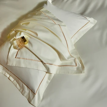 Lanlika Luxury 100 Count Beding Set Pure High Qaulity Пухени Плосък/Оборудвана Лист Бяла Здраво Завивката Doubl Queen King
