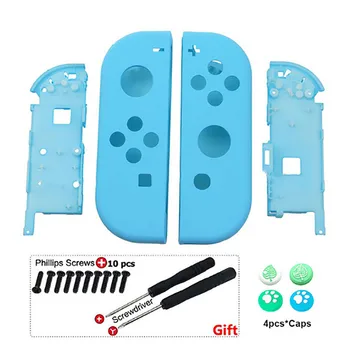 Направи си САМ Plastic Replacement Housing Shell For Nintend Switch NS Joy-Con Controller with Animal Forest Thumb Caps Handle Screws