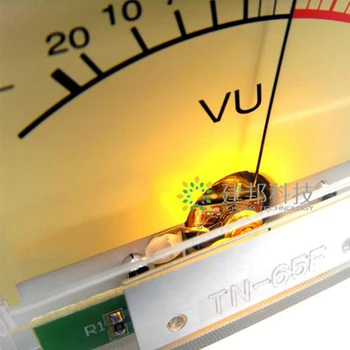 2 елемента Максималната лампа + 1бр такса водача TN-65F VU-Meter Table Head op amp DB усилвател на мощност миксер ниво лампи връх звуково налягане