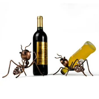 VILEAD 4 стила забавен Мравка вино багажник творчески притежателя на вино украса на масата занаяти начало декор бар аксесоари