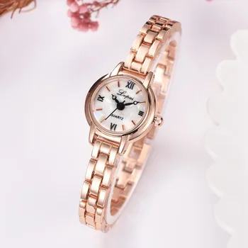 Марка Lvpai розово злато кварцови часовници дамски часовници, луксозни часовници гривна женствена рокля Crystal ръчен часовник relogio rosi saat