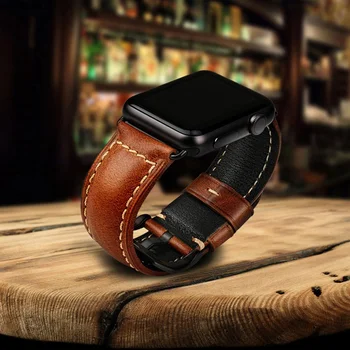 Естествена кожа контур каишка за apple watch band 44 мм 40 мм 42 мм, 38 мм и каишка за часовник iwatch 6/5/4/3/2/1 часовници гривна аксесоари