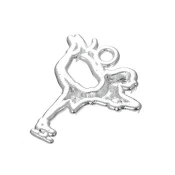 Eueavan 30 бр. метални Спорт Чар кънки за лед Фигурно пързаляне момиче висулка Fit колие цинк сплав за бижута и аксесоари