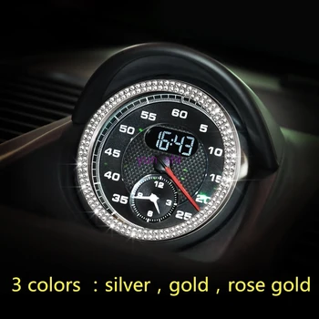 3 цвята автомобили конзола часовници Часовници бижута пръстен капак аксесоари за Porsche 911 Cayenne Panamera Macan Boxster, Cayman
