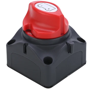 1PC 24V 600A Car Battery Isolator Main Battery Switch Emergency Stop Pole Disconnect Separator Switch for RV Boat 68 * 68 * 74mm