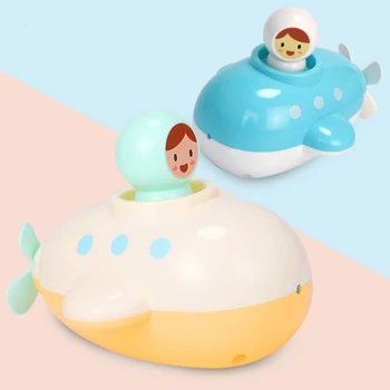 Bath Boat Toys Pool Toy Wind Up Подводница Squirts with Витло for Kids Toddlers Bathing M09