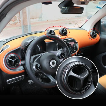 За Mercedes Smart 453 Fortwo forfour Car interior modeling carbon pattern ABS пластмаса украса модификация аксесоари