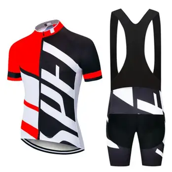 Лятна екип Колоездене Джърси комплект Мъжки дрехи велосипедна облекло велосипедна облекло дишаща костюм с къс ръкав трико ciclismo hombre