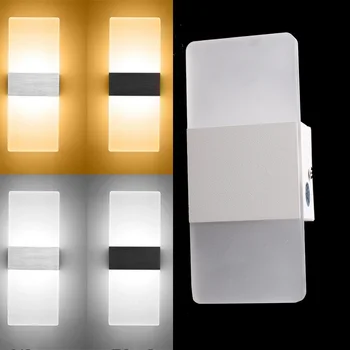 LED Light Wall Cube Sconce Lamp Bulb Home Decor Outdoor Indoor up Down Lighting For Home Спалня Декор лампи