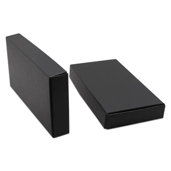 50 бр. кафяв черен картон партия опаковъчна хартия, кутии картонена опаковка занаят картонена опаковка, за опаковка на ръчно изработени сапуни