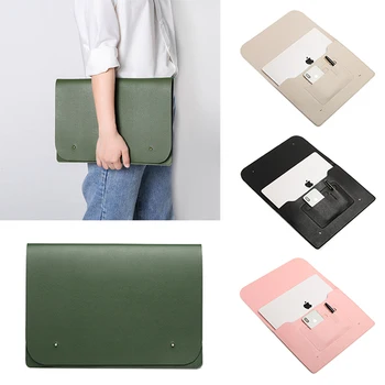 Простотата на лаптоп чанта-плик за Macbook Tablet 11 12 13.3 14 15.6 инча непромокаема PU калъф за лаптоп чанта за мъже жени