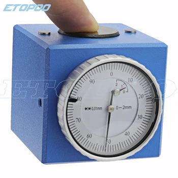 Метричен диапазон 0-2mm x 0.01 mm магнитен инструмент ос Z размер инча циферблат Zero Pre Setter Gage Offset CNC Digital Gauge Setter