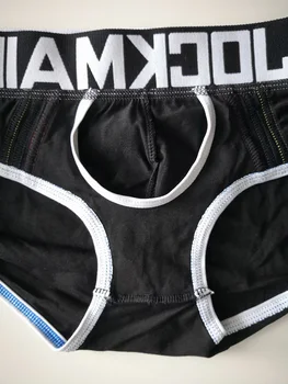 JOCKMAIL марка Sexy Men Underwear гащи гей бельо пенис калъф Push up Мъжки гащи секси бельо Мъжки памучни шорти приплъзване