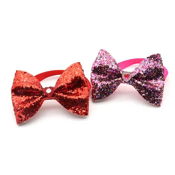 30/50 Pc Valentine ' s Day Dogs Пет Bow Tie вратовръзка с пайети кучета аксесоари за малки до средни кучета вратовръзки-пеперуди Пет Product Dog Bows