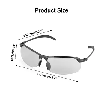 Фотохромичните мъжки слънчеви очила polarized на шофиране Хамелеон очила мъжки промените цвета на слънчеви очила ден за нощно виждане шофьорски очила