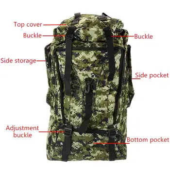 90L унисекс-водоустойчив Мъжки раница пътен пакет спортна чанта военна тактическа чанта открит пешеходен туризъм скално катерене и къмпинг раница за Мал