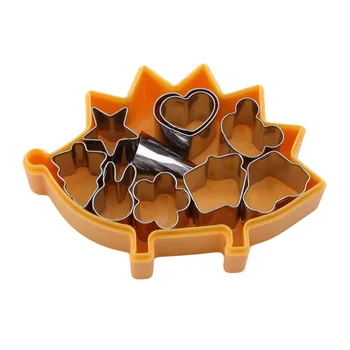 Нов 10шт плодов бисквитки мухъл Таралеж кутия мини дизайн от неръждаема стомана мухъл бисквити Бисквити шунка бисквити инструменти