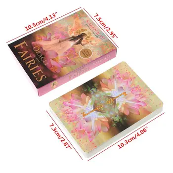 OOTDTY Oracle of the Fairies 44 Тесте карти и ръководство английска художествена книга Таро игрална карта семейно парти игра