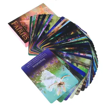 OOTDTY Oracle of the Fairies 44 Тесте карти и ръководство английска художествена книга Таро игрална карта семейно парти игра