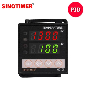 Универсален термостат вход PT100 K термопара цифров PID регулатор на температурата регулатор релеен изход за отопление на охлаждане
