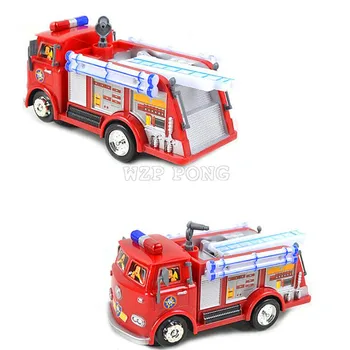 Пожарникар Сам аниме играчка камион на пожарната кола играчки с музика led светлина момче играчка образователни електронни играчки цветна кутия
