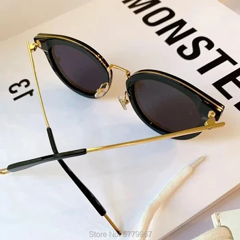 Нова мода Корея марката дизайн, нежни слънчеви очила Merlynn ацетат поляризирани UV400 слънчеви очила на Жените и мъжете Oculos Gafas De Sol