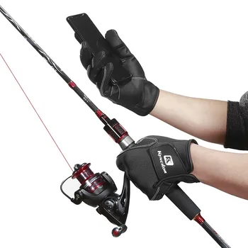Зимните риболовни ръкавици 2 пръста флип водоустойчив ветрозащитный противоскользящий износоустойчива топло защита на открит спортен риболов ръкавици