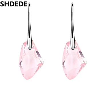 SHDEDE Long Pendant Drop виси обеци, украсени с Кристал от Swarovski Elements Модни бижута за жени -3139