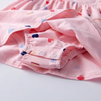 лятото на 2019 orangemom Girls dresses pink love spain детски дрехи са памучни, с къси ръкави Baby Girl Summer Dress Infantil Vestidos