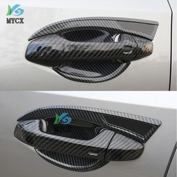 Carbon fiber Car External Външна Door Handle Catch Cover Door Bowl Защита Trim стикер за Kia Cerato ново поколение K3 2019