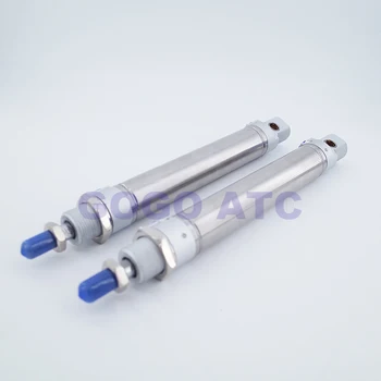 Въздушен цилиндър ГОГО диаметър на отвора от неръждаема стомана 25 мм DSNU-25-150/200/250/300-P / PPV-a през цялата тип двойно действащ пневматичен цилиндър