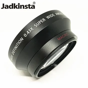 Jadkinsta 0.43 X 62 мм широкоъгълен обектив конвертор супер висока резолюция Делукс цифрови лещи за камерата