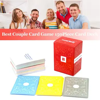 Двойката игра на карти 2020 нов 150Piece тесте карти интимността на двойка карти, тесте английската версия на романтични подаръци за двойки развлечения