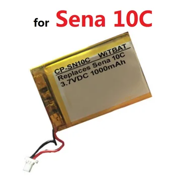 1000mAh Battery for Sena 10В Headest Li-po Polymer Rechargeable Accumulator Pack подмяна 3.7 V конектор +песен-код
