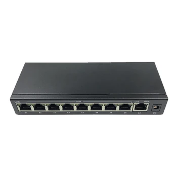 ANDDEAR-10/100 mbps, rj-45 switch poe 802.3 af 9 poort voeding 15.5 w voor ip camera nvr пр telefoon wifi access point poe switch
