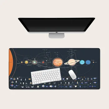 Новата игра на mouse-lock подложка за мишка негабаритная данни карта на Слънчевата система, интернет кафе, килимче за мишката за игра сгъсти подложка за мишка