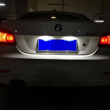 2 елемента за BMW 1 3 5 X1 X5 X6 серия E81 E82 E90 E91 E92 E93 E60 E61 E39 E84 E70 E71 LED номер на превозното средство, регистрационен номер задна светлина на лампата