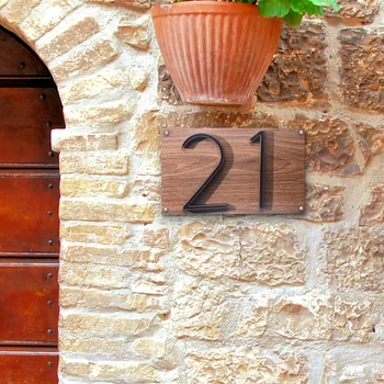 5 инча. Голям, модерен номер на къщата начало вратата номер на улица открит адрес за дома апартамент адрес знак #0-9