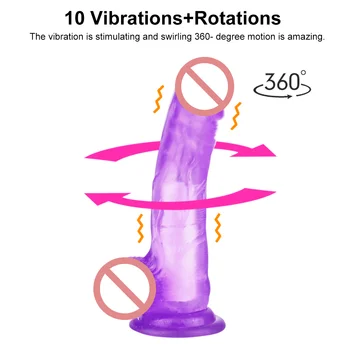 Мек реалистичен вибратор вибратор отточна тръба на шарнирна връзка, отопление голям вибратор нещастници вагинален анален масаж мек пенис възрастни Секс Играчки за жени