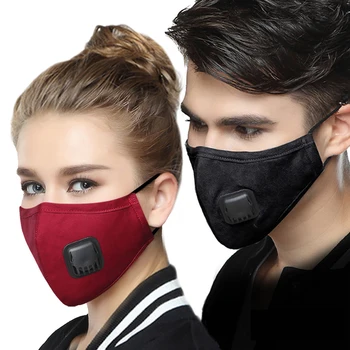Анти-замърсяване на ФПЧ2.5 Маска на прах респиратор почистваща маска за многократна употреба памук унисекс устата муфель алергии/астма/пътуване/ Колоездене