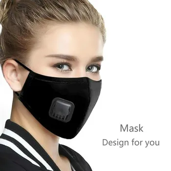 Анти-замърсяване на ФПЧ2.5 Маска на прах респиратор почистваща маска за многократна употреба памук унисекс устата муфель алергии/астма/пътуване/ Колоездене