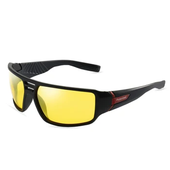 Дълъг Пазител На Жълто Нощно Виждане Поляризирани Слънчеви Очила, Спортни Очите Защита На Слънчеви Очила За Шофиране Риболов Очила De Sol Masculino
