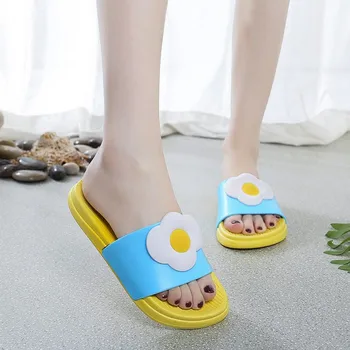 2019 карикатура плодове дамски чехли диня и банан домашни чехли и летни сандали пързалки Дамски обувки, чехли Sandalias Mujer 9