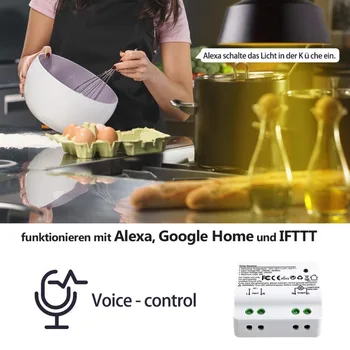 Wifi Smart Switch 2500W безжична реле RF433 кинетичен преминете офлайн гласово управление на работа с Алекса Google IFTTT Smart Life