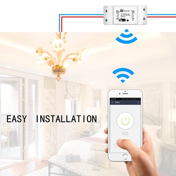 Направи си САМ Smart Switch WiFi APP Remote Control универсален ключ таймер, безжично работи с Алекса Google Home Smart Home 2 бр.