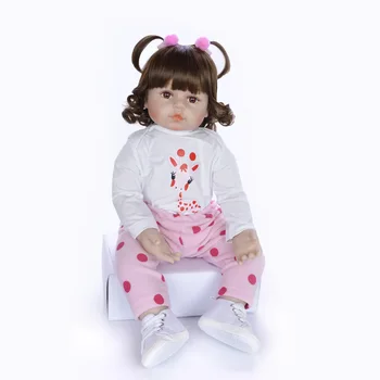 Хубава Силиконова Кукла Реборн Моделиране Baby Doll Бебе Момиче Кукла Сватбен Подарък Детски Подарък